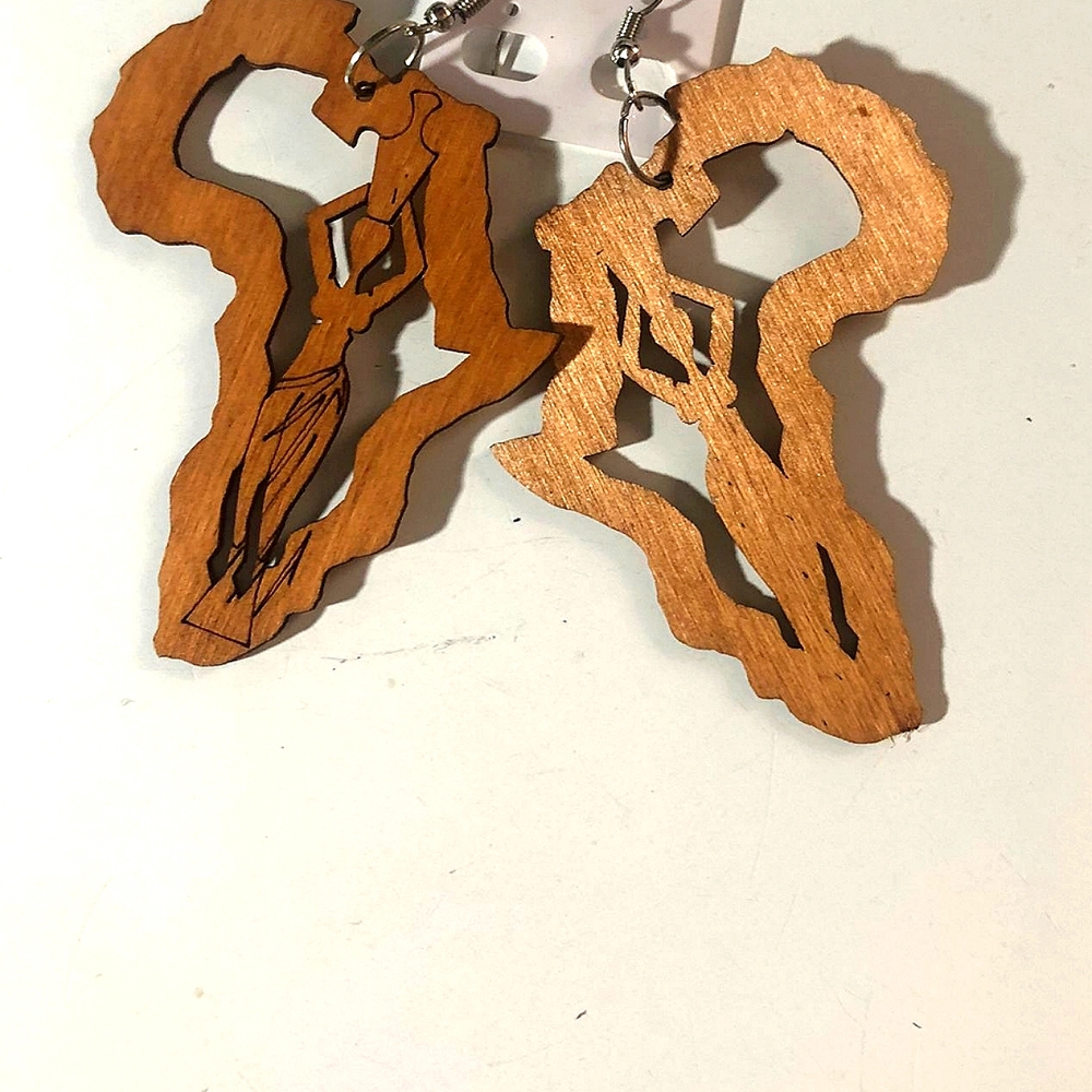 Wooden earrings
